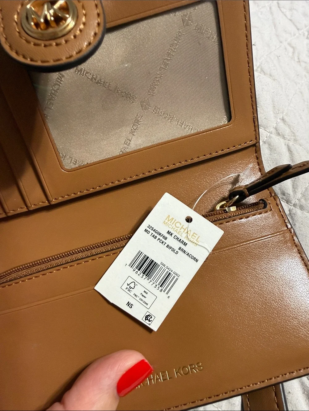 Michael Kors Brown Signature Shoulder Bag with wallet